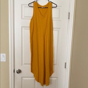 Yellow Asymmetrical High Low Sundress